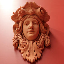 Load image into Gallery viewer, x SOLD Pair of Art Nouveau French Wall Consoles or Cornice Pieces, Female Wall Sconces. B9996