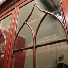 Load image into Gallery viewer, x SOLD Antique English Mahogany Bookcase, 2 Section Bookcase with Cabinet Below. B10383