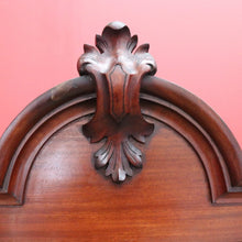 Load image into Gallery viewer, x SOLD Antique Walnut 2 Door China Cabinet, Hall Cupboard, Bookcase with Drawer to Base B10970
