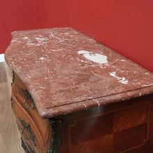 Load image into Gallery viewer, x SOLD Antique French Chest of Drawers, Antique Walnut, Brass, Marble Chest of Drawers B10781
