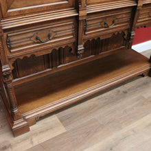 Load image into Gallery viewer, x SOLD Antique Belgium Gothic Sideboard, Sacrament Cabinet, 3 Door Drawer Church Chest B10862
