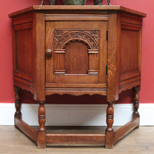 Load image into Gallery viewer, x SOLD Vintage French Side Cabinet, Hall Cupboard, Trapeze Shaped Wine or Lamp Table B10809
