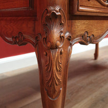 Load image into Gallery viewer, x SOLD Antique Office Desk, French Oak Three Drawer Desk, Library Desk Home Office Desk B11024