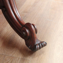 Load image into Gallery viewer, x SOLD Antique English Rosewood Dining Table, Single Pedestal Kitchen Table Entry Foyer B11110