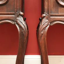 Load image into Gallery viewer, x SOLD Pair of Antique French Lamp Tables Bedside Cabinet with White Marble Top B10556