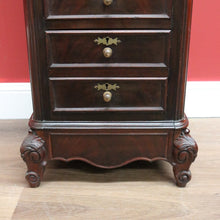 Load image into Gallery viewer, x SOLD Antique French Walnut and Marble Top Lamp Cabinet, Hall Cupboard, Bedside Table B10645