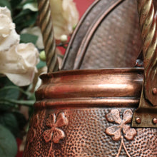 Load image into Gallery viewer, x SOLD Antique French Copper Coal Scuttle now Umbrella Holder Plant Pot Display Piece. B10114