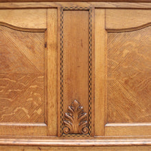 Load image into Gallery viewer, x SOLD Double Bed, Antique French Oak and Gilt Brass Bed, Tunbridge Ware, Slats incl. B10466