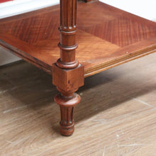 Load image into Gallery viewer, x SOLD Antique French Walnut and Marble Top Lamp Table, Bedside Cabinet, Bedside Tables B10836