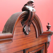 Load image into Gallery viewer, x SOLD Antique Walnut 2 Door China Cabinet, Hall Cupboard, Bookcase with Drawer to Base B10970