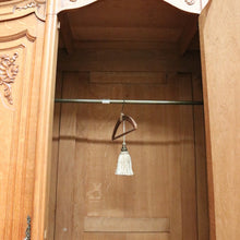 Load image into Gallery viewer, x SOLD Antique French Armoire 3 Door Wardrobe, Bevelled Mirror Door Linen 3 Keys B10301