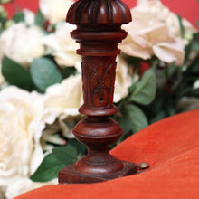 Load image into Gallery viewer, x SOLD Antique English Walnut Arm Chair, Office Chair, Desk or Hall Chair Velvet Fabric. B9714