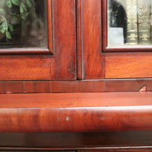 Load image into Gallery viewer, x SOLD Antique English Mahogany Bookcase, 2 Section Bookcase with Cabinet Below. B10383