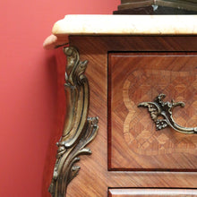Load image into Gallery viewer, x SOLD Antique French Chest of Drawers, French Walnut, Marble Hall Cabinet Foyer Table B10549