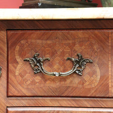 Load image into Gallery viewer, x SOLD Antique French Chest of Drawers, French Walnut, Marble Hall Cabinet Foyer Table B10549