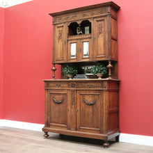 Load image into Gallery viewer, x SOLD - Antique French Sideboard, 2 Height China Cabinet Bookcases Oak Buffet, Cabinet B10542