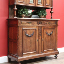 Load image into Gallery viewer, x SOLD - Antique French Sideboard, 2 Height China Cabinet Bookcases Oak Buffet, Cabinet B10542