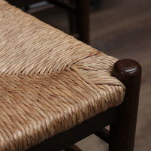 Load image into Gallery viewer, x SOLD Set of Six Antique French Dining Chairs, or Six Kitchen Chairs with Rush Seats B10945