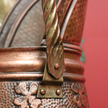 Load image into Gallery viewer, x SOLD Antique French Copper Coal Scuttle now Umbrella Holder Plant Pot Display Piece. B10114