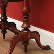 Load image into Gallery viewer, x SOLD Antique English Mahogany Sewing Table, Lamp or Side Table, Sliding Drawer Table B10972