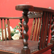 Load image into Gallery viewer, x SOLD Antique French Armchair, Office Chair, Desk Chair, U Shaped Bedroom, Hall Chair B10784