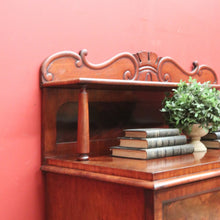 Load image into Gallery viewer, x SOLD Antique English Mahogany Secretaire Sideboard, 6 Drawer Office Desk Chiffonier B11037