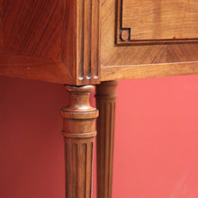 Load image into Gallery viewer, x SOLD Antique French Walnut and Marble Top Lamp Table, Bedside Cabinet, Bedside Tables B10836