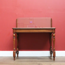 Load image into Gallery viewer, x SOLD Antique Glass Back Banker's Desk or Banker's Table, Australian Maple Office Desk B10790