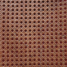 Load image into Gallery viewer, x SOLD Pair of Vintage French Oak and Cane Hall Chairs or Bedroom Chairs. Linen Fabric. B11267