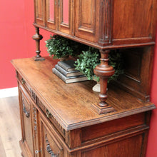 Load image into Gallery viewer, x SOLD - Antique French Sideboard, 2 Height China Cabinet Bookcases Oak Buffet, Cabinet B10542