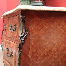 Load image into Gallery viewer, x SOLD Antique French Chest of Drawers, French Walnut, Marble Hall Cabinet Foyer Table B10549