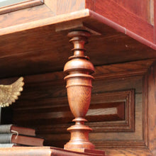 Load image into Gallery viewer, x SOLD Pair of Antique French Oak 2 Height Cabinets, Bookcases, Sideboards Etched Glass B10508