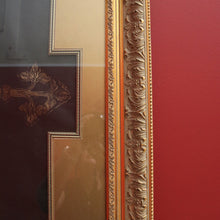 Load image into Gallery viewer, x SOLD Exquisite Gilt Framed Rubbing of Monumental Brasses, Nicholas De Aumberdene. B9586