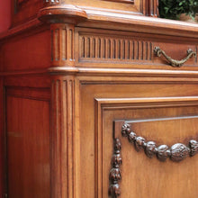 Load image into Gallery viewer, x SOLD Antique Walnut Bookcase, French China Cabinet 2 Height Sideboard Buffet Cabinet B10456
