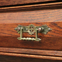 Load image into Gallery viewer, x SOLD Pair of Antique French Oak 2 Height Cabinets, Bookcases, Sideboards Etched Glass B10508