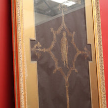 Load image into Gallery viewer, x SOLD Exquisite Gilt Framed Rubbing of Monumental Brasses, Nicholas De Aumberdene. B9586