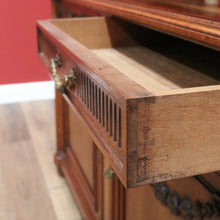 Load image into Gallery viewer, x SOLD Antique Walnut Bookcase, French China Cabinet 2 Height Sideboard Buffet Cabinet B10456