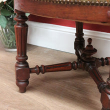 Load image into Gallery viewer, x SOLD Antique French Oak Carved Back Prayer hallway Chair, Kneeler,Church Prie Dieu B10693