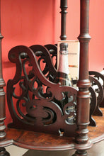 Load image into Gallery viewer, x SOLD Antique Music Canterbury, English Burr Walnut Book Stand, Magazine Holder Rack. B8737