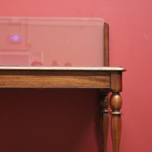 Load image into Gallery viewer, x SOLD Antique Glass Back Banker's Desk or Banker's Table, Australian Maple Office Desk B10790
