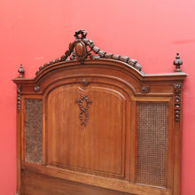 Load image into Gallery viewer, x SOLD Antique French Walnut and Cane Insert Double Bed. Antique French Bed with Slats B10844`