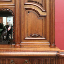 Load image into Gallery viewer, x SOLD Antique Walnut Bookcase, French China Cabinet 2 Height Sideboard Buffet Cabinet B10456