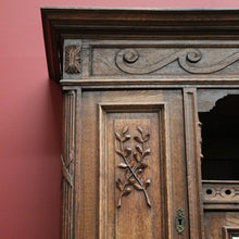 Load image into Gallery viewer, x SOLD - Antique French Sideboard, 2 Height China Cabinet Bookcases Oak Buffet, Cabinet B10542