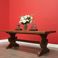 Load image into Gallery viewer, x SOLD Antique French Oak Dining Table. Oak Twin Pedestal Table Kitchen Dining Table. B10241
