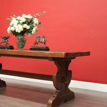 Load image into Gallery viewer, x SOLD Antique French Oak Dining Table. Oak Twin Pedestal Table Kitchen Dining Table. B10241