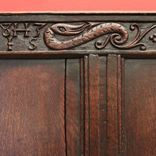 Load image into Gallery viewer, x SOLD Antique Norwegian Country Farmhouse Oak Hall Settle, Bench Chair, Hall Seat B10911