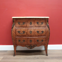 Load image into Gallery viewer, x SOLD Antique French Chest of Drawers, French Walnut, Marble Hall Cabinet Foyer Table B10549