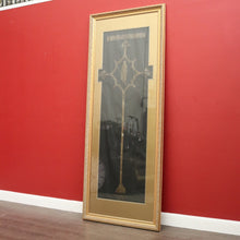 Load image into Gallery viewer, x SOLD Exquisite Gilt Framed Rubbing of Monumental Brasses, Nicholas De Aumberdene. B9586