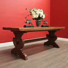 Load image into Gallery viewer, x SOLD Antique French Oak Dining Table. Oak Twin Pedestal Table Kitchen Dining Table. B10241