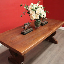 Load image into Gallery viewer, x SOLD Antique French Oak Dining Table. Oak Twin Pedestal Table Kitchen Dining Table. B10241